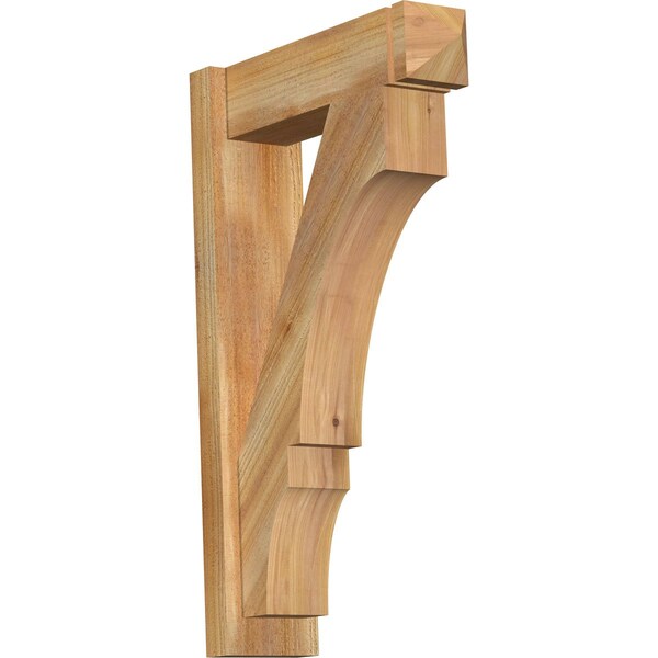 Ekena Millwork Balboa Rough Sawn Arts and Crafts Outlooker, Western Red Cedar, 6"W x 20"D x 32"H OUT06X20X32BOA03RWR - main
